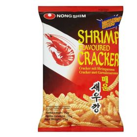 Nongshim Hot & Spicy Cracker mit Garnelengeschmack (75 g)
