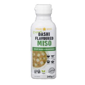 Hikari Miso Bio-Dashi-gewürzte Misosuppenbasis &amp; Gewürzmischung (340 g)