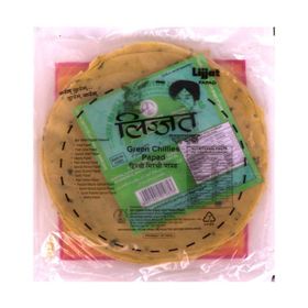 Lijjat Green Chilli Papad (200 g)