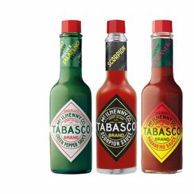 Tabasco-Chilisauce Habanero, Scorpion Hot Sauce, 2X(60 ml) Tabasco Sriracha Sauce (256 ml)