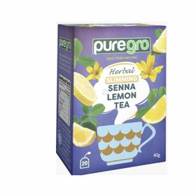 Puregro Schlankheitstee mit Senna und Zitrone (40 g)