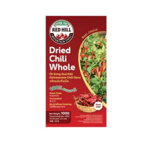 Red Hill – Große getrocknete Horn-Chilis, ganz (100 g)