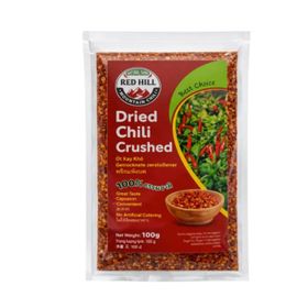 Red Hill Getrocknete Chilischoten, zerkleinert (100 g)