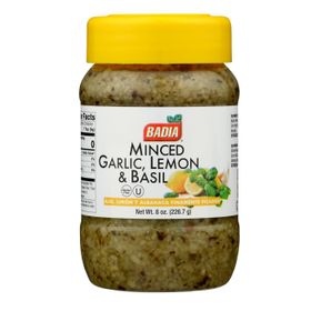 Badia Gehackter Knoblauch &amp; Zitronenbasilikum (8 oz/227 g)