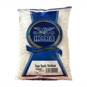 Heera Medium Sago-Samen Sabudana Regular (Tapioka) (1,5 kg)