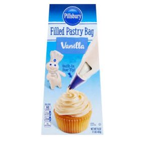 Pillsbury Vanille-Glasur-gefüllte Spritztüte (16 oz/454 g)
