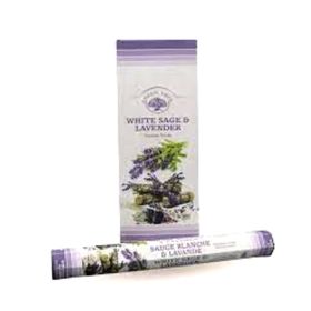 Green Tree Weißer Salbei &amp; Lavendel-Räucherstäbchen 6 x (10 Sticks)