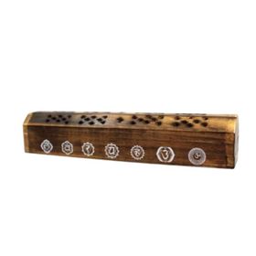 Green Tree 7 Chakra Holzhalter (Räucherstäbchen) (1x Box)