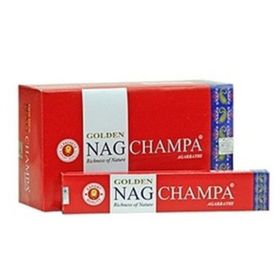 Golden Nag Champa Räucherstäbchen 6 x (10 Sticks)