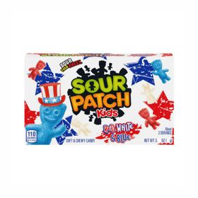 Sour Patch Kids Rot, Weiß &amp; Blau (3,08 oz/87 g)