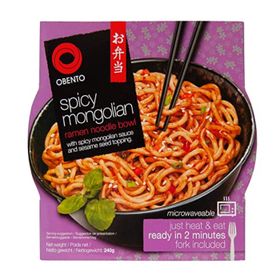 Obento Spicy Mongolian Ramen Noodle Bowl (240 g)