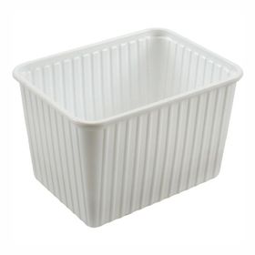 Weißer PS-Kilobehälter, 2000 ml, 180 × 135 × 118 mm (36 Stück)