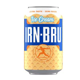 Irn Bru Xtra Eiscreme-Geschmack ohne Zucker (330 ml)