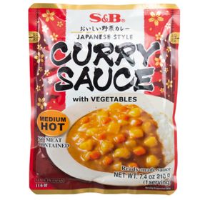 S&amp;B; Curry-Sauce mit Gemüse, mittelscharf (210 g)