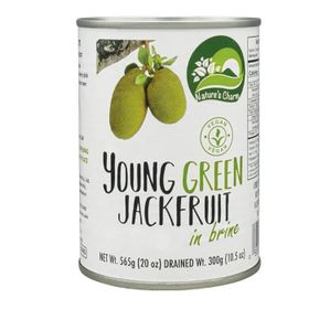Nature's Charm Junge grüne Jackfrucht in Salzlake (565 g)
