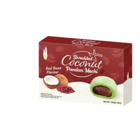 Love &amp; Love Kokosraspeln Pandan Mochi mit roter Bohnenfüllung (180 g)