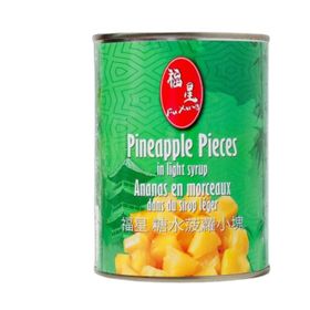 Fu Xing Ananasstücke in leichtem Sirup (565 g)