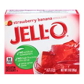 Jell-O Erdbeere/Banane (3 oz/85 g)