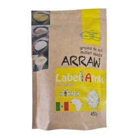 Label Afrik Arraw Hirse-Samen (450 g)