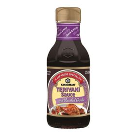 Kikkoman Teriyaki-Sauce mit geröstetem Knoblauch (250 ml)