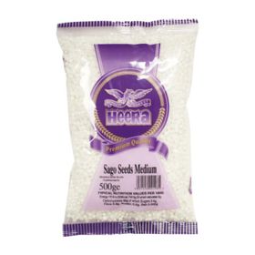 Heera Medium Sago-Samen Sabudana Regular (Tapioka) (500 g)