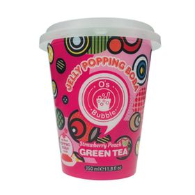 O's Bubble Popping Boba Erdbeere/Pfirsich (480 ml)