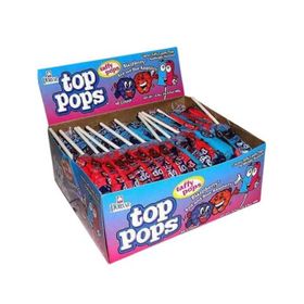 Top Pops Chewy Candy Taffy Pops Blaubeere (7 g)