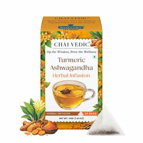 Samaara Kurkuma-Ashwagandha-Kräutertee (20 Teebeutel)