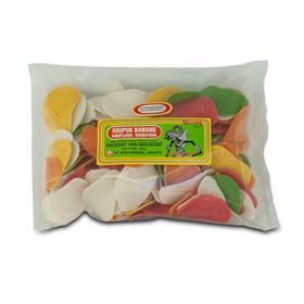 Wayang Krupuk Bawang Gefärbt (250 g)