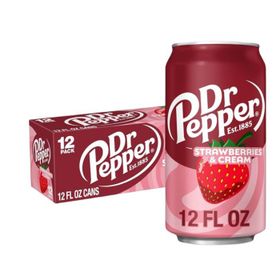 Dr Pepper Original Strawberry & Cream (12 x 355 ml)