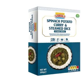 Ashoka Spinat-Kartoffel-Curry &amp; gedämpfter Reis (250 g)