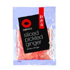 Obento Geschnittener eingelegter Ingwer, rosa (100 g)