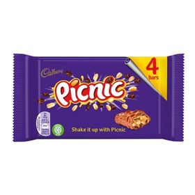 Cadbury Picnic Schokoladenriegel 4er-Pack (152 g)
