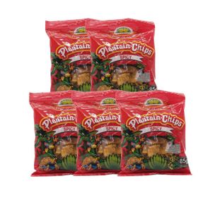 Tropical Gourmet Kochbananen-Chips, scharf, 5X (85 g)