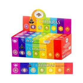 Green Tree 7 Chakra Natural (Räucherstäbchen) (6er-Pack) (15 g)